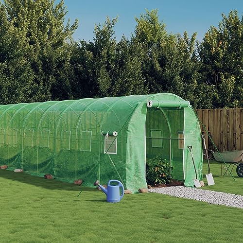 Gewächshaus mit Stahlrahmen grün 40m² 20x2x2mHaus & Garten Rasen & Garten Gartenarbeit Gewächshäuser von GCHDHAPB