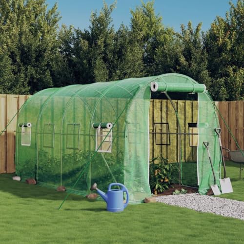 Gewächshaus mit Stahlrahmen grün 8m² 4x2x2mHaus & Garten Rasen & Garten Gartenarbeit Gewächshäuser von GCHDHAPB