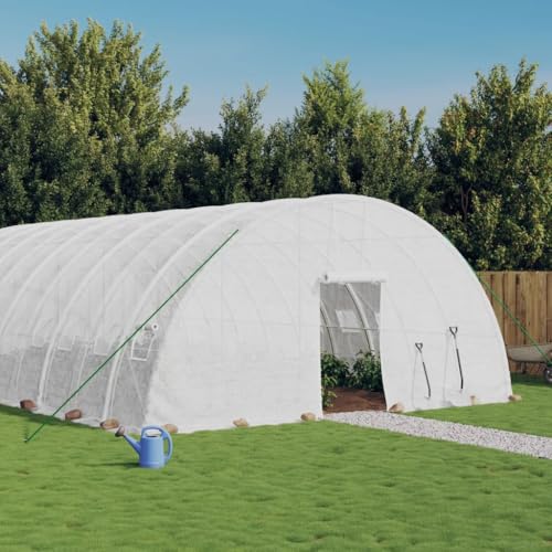 Gewächshaus mit Stahlrahmen weiß 108 m² 18x6x2,85 mHaus & Garten Rasen & Garten Gartenarbeit Gewächshäuser Gewächshaus mit Stahlrahmen weiß 108 m² 18x6x2,85 mHaus & Garten Rasen & Garten Gartenarbeit Gewächshäuser von GCHDHAPB