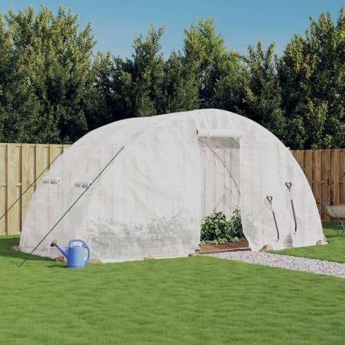 Gewächshaus mit Stahlrahmen weiß 10m² 5x2x2,3mHome & Garden Rasen & Garten Gartenarbeit Gewächshäuser Gewächshaus mit Stahlrahmen weiß 10m² 5x2x2,3mHome & Garden Rasen & Garten Gartenarbeit Gewächshäuser von GCHDHAPB