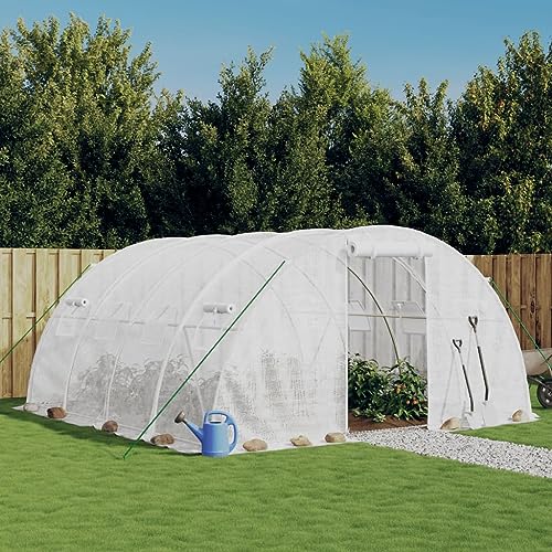 Gewächshaus mit Stahlrahmen weiß 16 m² 4x4x2 mHome & Garden Rasen & Garten Gartenarbeit Gewächshäuser Gewächshaus mit Stahlrahmen weiß 16 m² 4x4x2 mHome & Garden Rasen & Garten Gartenarbeit Gewächshäuser von GCHDHAPB