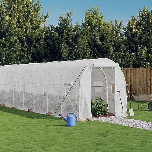 Gewächshaus mit Stahlrahmen weiß 16 m² 8x2x2 mHome & Garden Rasen & Garten Gartenarbeit Gewächshäuser Gewächshaus mit Stahlrahmen weiß 16 m² 8x2x2 mHome & Garden Rasen & Garten Gartenarbeit Gewächshäuser von GCHDHAPB