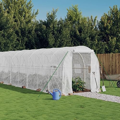 Gewächshaus mit Stahlrahmen weiß 24 m² 12x2x2 mHome & Garden Rasen & Garten Gartenarbeit Gewächshäuser Gewächshaus mit Stahlrahmen weiß 24 m² 12x2x2 mHome & Garden Rasen & Garten Gartenarbeit Gewächshäuser von GCHDHAPB