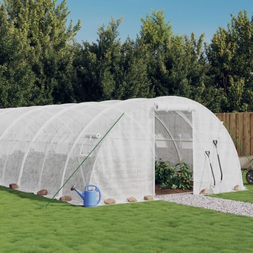 Gewächshaus mit Stahlrahmen weiß 24m² 6x4x2mHome & Garden Rasen & Garten Gartenarbeit Gewächshäuser Gewächshaus mit Stahlrahmen weiß 24m² 6x4x2mHome & Garden Rasen & Garten Gartenarbeit Gewächshäuser von GCHDHAPB