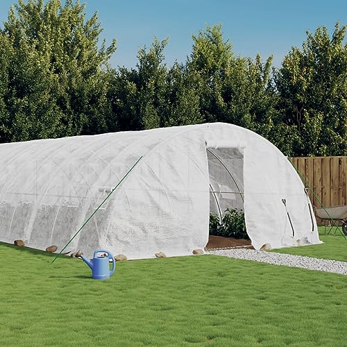 Gewächshaus mit Stahlrahmen weiß 30m² 6x5x2,3mHome & Garden Rasen & Garten Gartenarbeit Gewächshäuser von GCHDHAPB