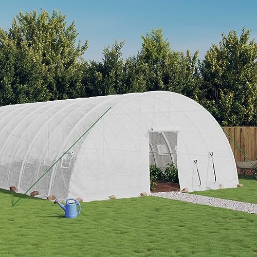 Gewächshaus mit Stahlrahmen weiß 84 m² 14x6x2,85 mHaus & Garten Rasen & Garten Gartenarbeit Gewächshäuser Gewächshaus mit Stahlrahmen weiß 84 m² 14x6x2,85 mHaus & Garten Rasen & Garten Gartenarbeit Gewächshäuser von GCHDHAPB