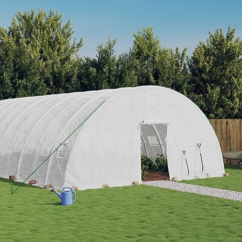 Gewächshaus mit Stahlrahmen weiß 96 m² 16x6x2,85 mHome & Garden Rasen & Garten Gartenarbeit Gewächshäuser Gewächshaus mit Stahlrahmen weiß 96 m² 16x6x2,85 mHome & Garden Rasen & Garten Gartenarbeit Gewächshäuser von GCHDHAPB