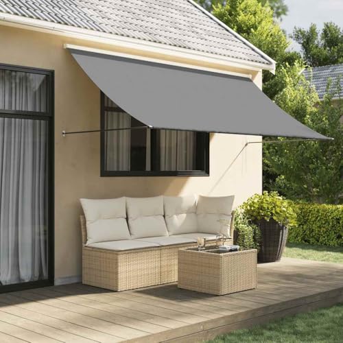 Markise versenkbar, anthrazit, 300 x 150 cm, Stoff und Stahl Markise versenkbar, anthrazit, 300 x 150 cm, Stoff und Stahl von GCHDHAPB