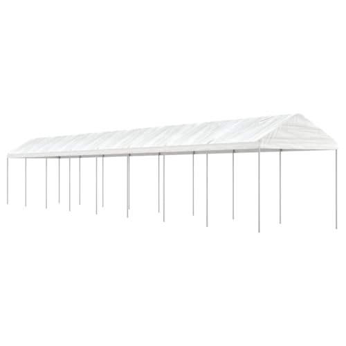 Pavillon mit Dach weiß 17,84 x 2,28 x 2,69 m Polyethylen Pavillon mit Dach weiß 17,84 x 2,28 x 2,69 m Polyethylen von GCHDHAPB