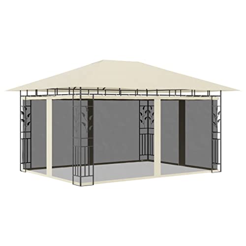 Pavillon mit Moskitonetz 4x3x2,73m Creme 180g/m² Pavillon mit Moskitonetz 4x3x2,73m Creme 180g/m² von GCHDHAPB