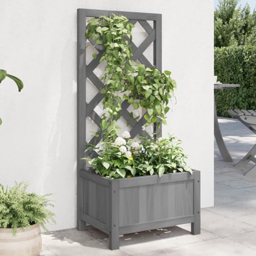 Pflanzkübel mit Rankgitter grau Massivholz FirHome & Garden Rasen & Garten Gartenarbeit Töpfe & Pflanzgefäße Pflanzkübel mit Rankgitter grau Massivholz FirHome & Garden Rasen & Garten Gartenarbeit Töpfe & Pflanzgefäße von GCHDHAPB