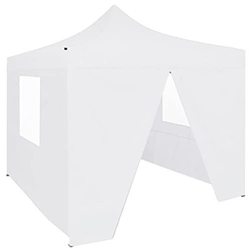 Profi Partyzelt faltbar mit 4 Seitenwänden 3x3m Stahl weiß Profi Partyzelt faltbar mit 4 Seitenwänden 3x3m Stahl weiß von GCHDHAPB