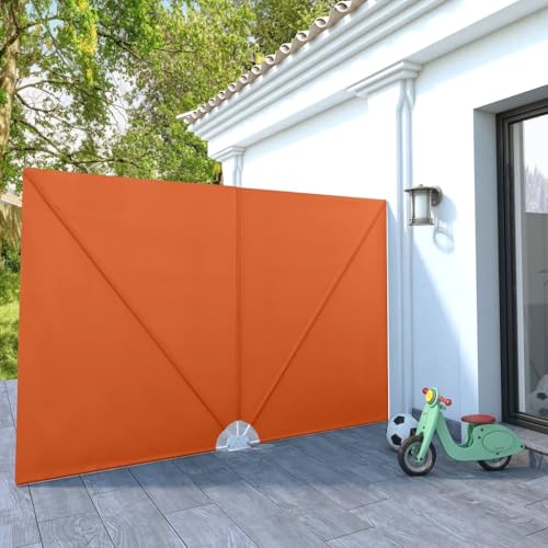 Terrassen-Seitenmarkise klappbar terrakotta 300x200 cm von GCHDHAPB
