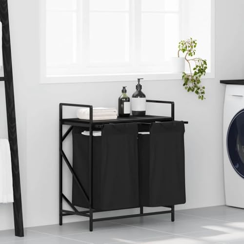 Wäschekorb 2 Fächer mit Ablage schwarz OakHome & Garden Haushaltsbedarf Wäschebedarf Wäschekörbe Wäschekorb 2 Fächer mit Ablage schwarz OakHome & Garden Haushaltsbedarf Wäschebedarf Wäschekörbe von GCHDHAPB