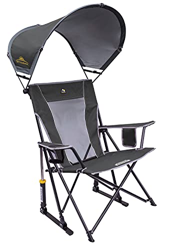 GCI Outdoor Schaukelstuhl mit Sonnenschutz, für den Außenbereich, mit Baldachin von GCI Outdoor