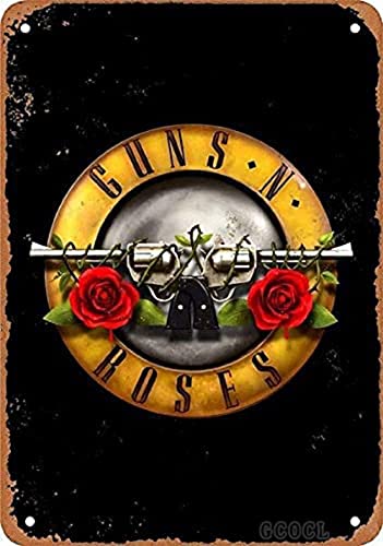 GCOCL Metallschild Guns N' Roses Retro Blechschild Nostalgie Ornament Metall Poster Garage Art Deco Bar Cafe Shop 20,3 x 30,5 cm Blechposter Hacker GCOCL Metallschild Guns N' Roses Retro Blechschild Nostalgie Ornament Metall Poster Garage Art Deco Bar Cafe Shop 20,3 x 30,5 cm Blechposter Hacker von GCOCL