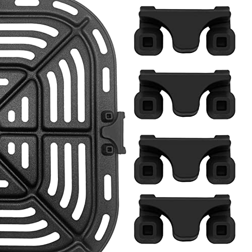 Air Fryer Rubber Bumpers, 4 Pieces Air Fryer Replacement Parts for Instant Pot Gourmia Cosori and other Air Fryers, Air Fryer Accessories Silicone Protective Feet Tips Tabs to Prevent Basket Damage von GCQ