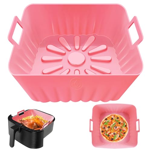 9 Zoll 7 bis 10 QT Food Grade wiederverwendbare hitzebeständige Silikon Air Fryer Töpfe Einsätze Körbe Schüssel Zubehör für COSORI Instant Vortex Air Fryer Ofen Mikrowelle 9 Zoll 7 bis 10 QT Food Grade wiederverwendbare hitzebeständige Silikon Air Fryer Töpfe Einsätze Körbe Schüssel Zubehör für COSORI Instant Vortex Air Fryer Ofen Mikrowelle von GCQ