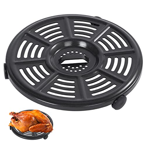 Air fryer Accessories for Ninja AF101 AF161 AF150 Air Fryer, 8.2'' Round Food Grade Air Fryer Grill Pan Grill Plate Crisper Plate Replacement Parts Tray Rack Compatible Ninja Foodie Pressure Cooker von GCQ