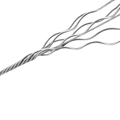 Drahtseil Edelstahl 1-20M Durchmesser 0,3-10mm 304 Edelstahl Draht Seil 1X7 7X7 7X19 Struktur Kabel Weicher Angeln Hebe Kabel Lager(1x7 Structure,5 METERS_0.5MM) von GCYEIDMA