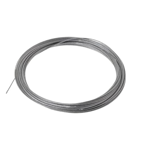 Drahtseil Edelstahl 10m 304 Edelstahl Draht Seil Weiche Angeln Hebe Kabel 7 × 7 Wäscheleine(0.6mm) von GCYEIDMA