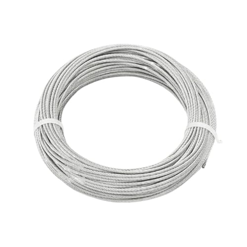 Drahtseil Edelstahl 50M/100M 304 Edelstahl Draht Seil Hebe Kabel Wäscheleine Feste Zäune Treppe Armlehne Seil Durchmesser 1-5mm(2.0mm,50M) von GCYEIDMA