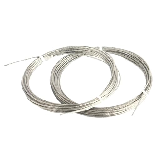 Drahtseil Edelstahl Drahtseil aus Edelstahl 304, Durchmesser 0,3–4,0 mm, for Heben von Drähten.(1.5mm 7x7,10 meters) von GCYEIDMA