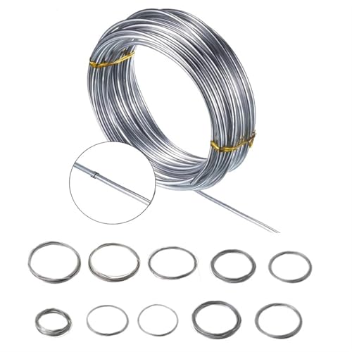 Drahtseil Edelstahl Länge 1 Meter 5 Meter 10 Meter Durchmesser 0,2mm - 3mm 304 Edelstahlseil Einzelner heller harter Draht Verschiedene Längen(0.6mm 10 meters) von GCYEIDMA