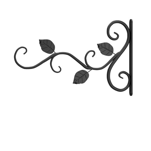 GCYEIDMA 2Pcs Wand-Montiert Haken Blumentopf Halter Eisen Kunst Blume Stehen Garten Dekoration Wand Hängenden Korb Halterung Wandhaken für Blumenampel von GCYEIDMA