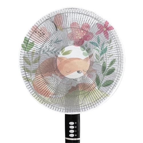 GCYEIDMA Ventilator Abdeckung Elektrische Ventilatorabdeckung mit Staub- und Einklemmschutz for Kinder. Bedruckte Netzabdeckung for elektrische Ventilatoren(Color4,Size1) von GCYEIDMA