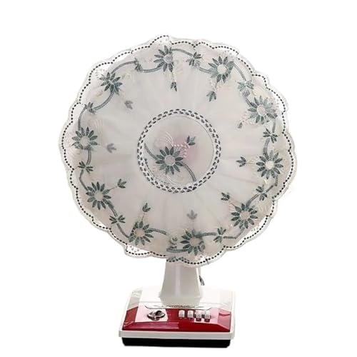 GCYEIDMA Ventilator Abdeckung Elektrische Ventilatorabdeckungen, floraler dekorativer Tisch-Staubschutz for den Haushalt, universeller runder Boden, Anti-Klemm-Finger-Schutzhülle(Color9) von GCYEIDMA