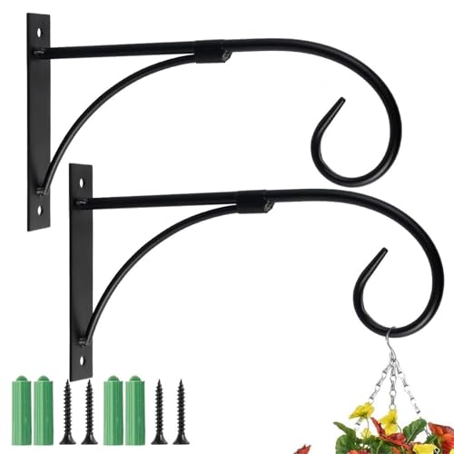 GCYEIDMA Wandbehang Metall Hängehaken Halterung Hängende Korb Garten Dekoration Wohnkultur Wandhaken für Blumenampel(Color 2) von GCYEIDMA
