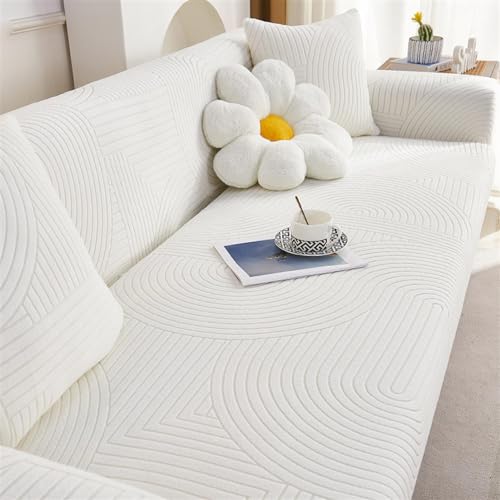 GDDUOYUE Maßgeschneiderter Sofabezug-Couch Schoner-Rutschfester Sofabezug, Je nach den von Ihnen hochgeladenen Maßen werde ich einen Sofabezug anpassen, der Besser passt,Jade White 1,3 Seater von GDDUOYUE