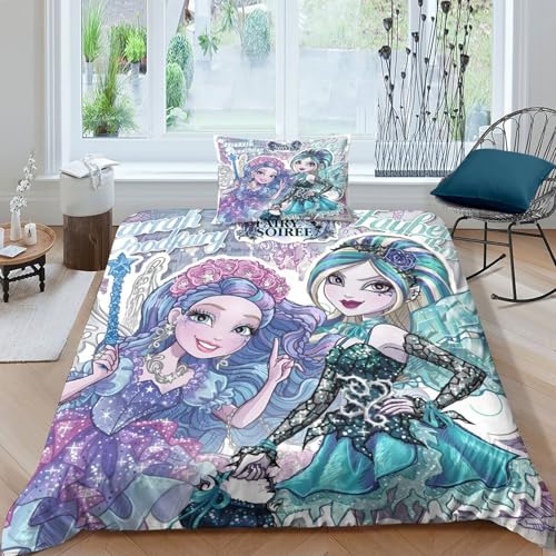 GDEKCIEAS Monster High 3D Gedruckter Animierte Figuren Bettbezug Set Bettwäschegarnitur Mädchen Junge Kinder Bettwäsche Und Kissenbezüge Reissverschluss Weich Microfaser 3 Teilig Single(135x200cm) GDEKCIEAS Monster High 3D Gedruckter Animierte Figuren Bettbezug Set Bettwäschegarnitur Mädchen Junge Kinder Bettwäsche Und Kissenbezüge Reissverschluss Weich Microfaser 3 Teilig Single(135x200cm) von GDEKCIEAS