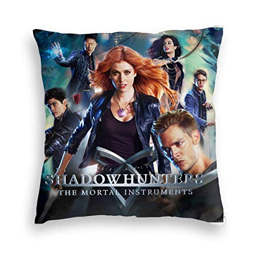 GDESFR Shadowhunter Clary Fray Jace Wayland Luxus-Kissenbezug aus Samt, quadratischer Kissenbezug, Wohnzimmer, Schlafzimmer, Sofa, Sofa, Bett 16 'x 16' von GDESFR