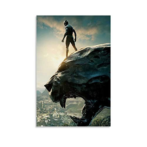 GDFG Black Panther Marvel Poster, Leinwand-Kunstdruck, modernes Familienschlafzimmer, 30 x 45 cm von GDFG