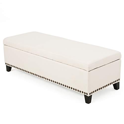 Christopher Knight Home Isra Sitzsack aus Stoff, Beige von GDFStudio