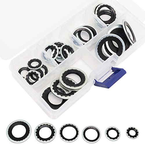 GDFYMI 30 tlg KFZ Klimaanlage Dichtungssatz Dichtungssatz Hochtemperaturbeständig Reparatur Box (Schwarz) von GDFYMI