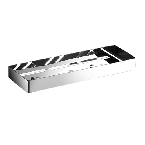 GDHKDDFL Badezimmer-Aufbewahrungsregal An der Wand montierter Badezimmerregal-Organizer, bohrfreies schwebendes Lagerregal for Küche und Balkon(Small) von GDHKDDFL