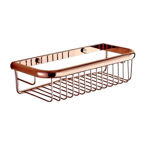 GDHKDDFL Badezimmer-Aufbewahrungsregal Kupfer-Duschablage zur Handtuchaufbewahrung, stilvoller 46 cm großer Aufbewahrungskorb for effiziente Platzersparnis im Badezimmer(30 cm) von GDHKDDFL