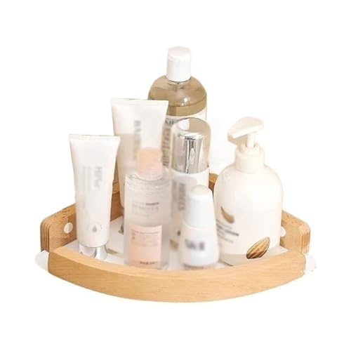 GDHKDDFL Badezimmer-Aufbewahrungsregal Stilvolle Dreieck-Aufbewahrung for Handtücher und wichtige Utensilien in Bad und Küche(Beech) von GDHKDDFL