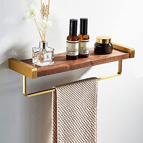 GDHKDDFL Badezimmer-Aufbewahrungsregal Wandmontierter Dusch-Organizer for Kosmetik und Hautpflege – 50 cm großes Aufbewahrungsregal for Küche und Schminktisch(40cm with Bar) von GDHKDDFL