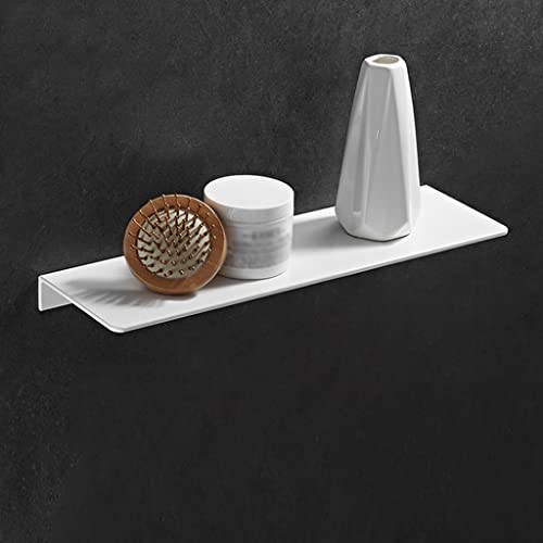 GDHKDDFL Badezimmer-Aufbewahrungsregal Wandmontiertes schwebendes Lagerregal for Kosmetika und Gewürze - Verdicktes massives Aluminium(30Cm Punch) von GDHKDDFL