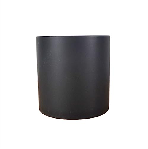 GDHKDDFL Dekorative Pflanzgefäße Boden mit Drainagelöchern Minimalistische Sukkulentenpflanzen Gerade Pflanzgefäße(Black,M) von GDHKDDFL