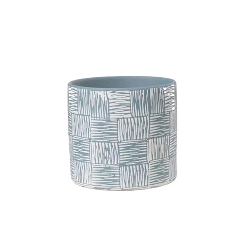 GDHKDDFL Dekorative Pflanzgefäße Einfaches großes Wohnzimmer im Innenbereich, kreativer Luxus for Pflanzen von Topfpflanzen(Blue,L) von GDHKDDFL