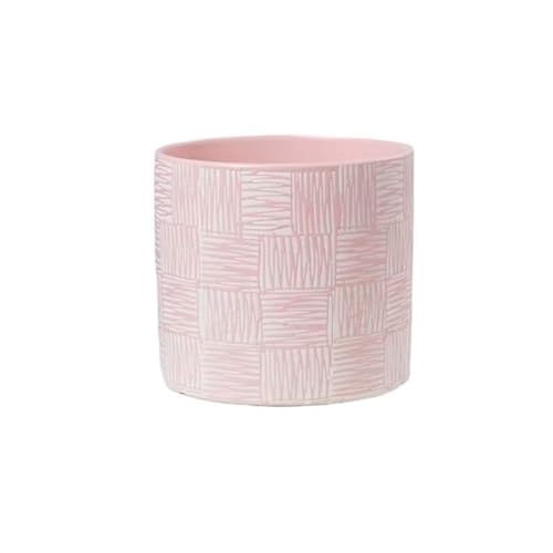 GDHKDDFL Dekorative Pflanzgefäße Einfaches großes Wohnzimmer im Innenbereich, kreativer Luxus for Pflanzen von Topfpflanzen(Pink,S) von GDHKDDFL
