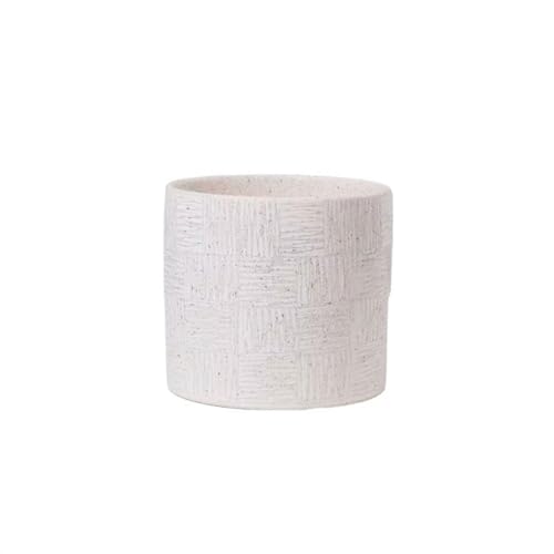 GDHKDDFL Dekorative Pflanzgefäße Einfaches großes Wohnzimmer im Innenbereich, kreativer Luxus for Pflanzen von Topfpflanzen(White,M) von GDHKDDFL