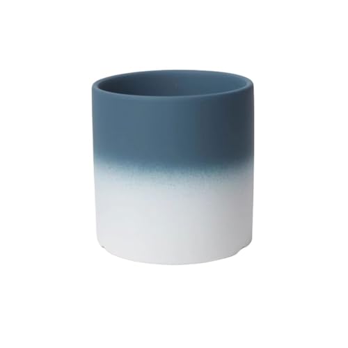 GDHKDDFL Dekorative Pflanzgefäße Mit Drainagelöchern, Kleiner Pflanzkübel, for Dekorieren von Balkon, Wohnzimmer, Fensterbank(Blue) von GDHKDDFL
