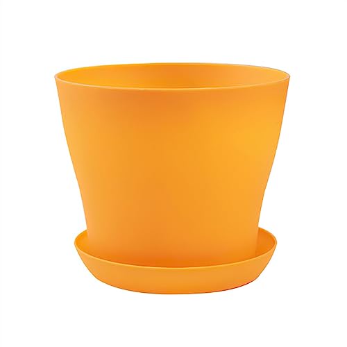 GDHKDDFL Dekorative Pflanzgefäße Sukkulente Pflanze Pflanzer Hause Balkon Garten Dekoration Im Freien Topf Tisch Dekorative(Orange,2XL 3000ML) von GDHKDDFL