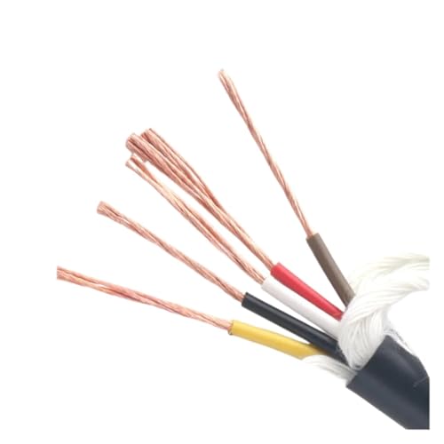 GDHKDDFL Kfz-Kabel 5 m 5-adriges 6-adriges Biegeschleppkettenkabel aus reinem Kupfer mit hoher Flexibilität 26 24 22 20 18 17 15 13 AWG CNC-Kabel Roboterarmdraht(26 AWG 0.15MM,5 cores) von GDHKDDFL